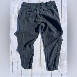 Athleta Black Jogger Pants 6 petite LINEN